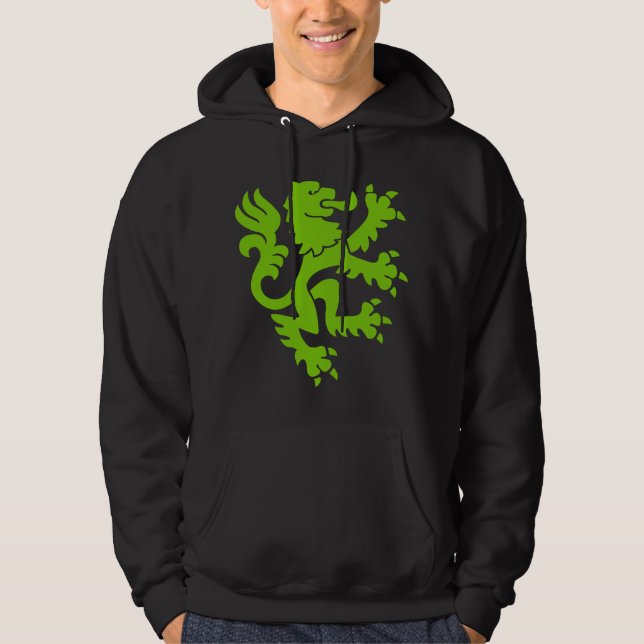 Heraldisk Lejon 01 - Martiansk Grönt Sweatshirt (Framsida)