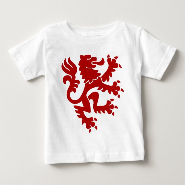 Heraldisk Lejon 01 - Ruby Red Tee (Framsida)