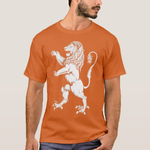 Heraldisk Lejon Rampant White T Shirt