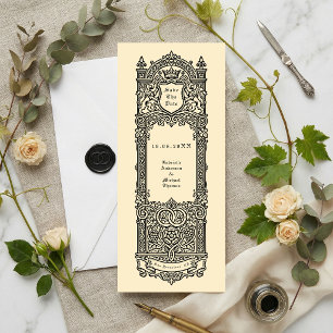 Heraldisk Monogram Spara Datumet Inbjudningar