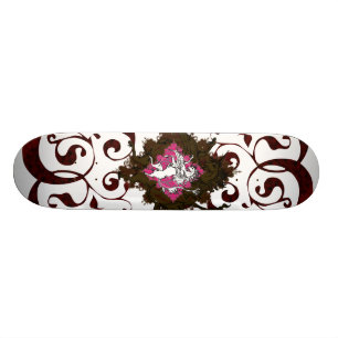 Heraldisk Unicorn Mini Skateboard Bräda 18,7 Cm