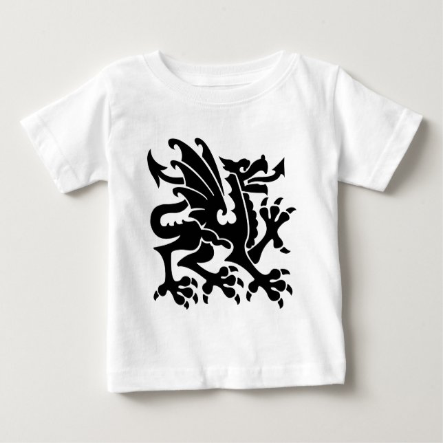 Heraldiska Dragon 01 - Black Tee (Framsida)