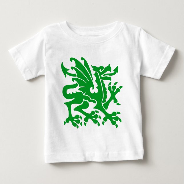 Heraldiska Dragon 01 - Grass Grönt T Shirt (Framsida)