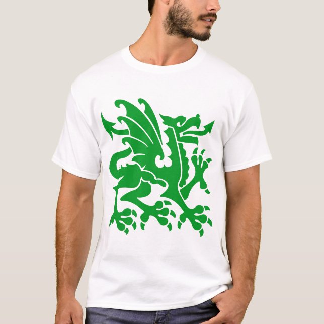 Heraldiska Dragon 01 - Grass Grönt Tröja (Framsida)
