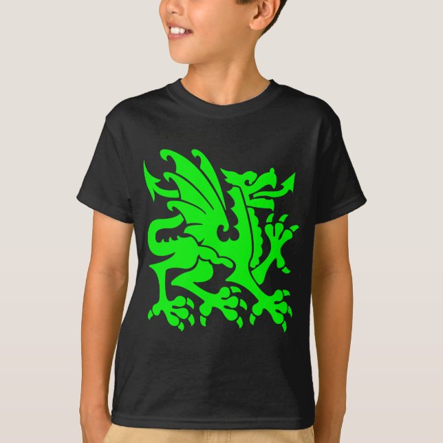 Heraldiska Dragon 01 - Grönt Tee (Framsida)