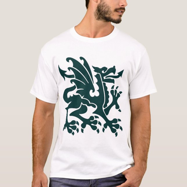 Heraldiska draken 01 - Mörk grönt Tröja (Framsida)