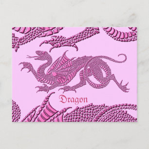 Heraldiska draken (Rosa) - vykort
