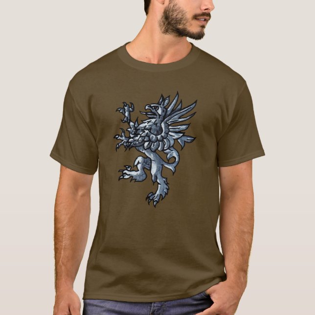 Heraldiska Gryphon T-shirt (Framsida)