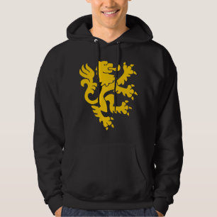 Heraldiska lejona 01 - bärnsten hoodie