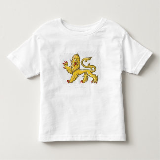 Heraldiskt symbol av lejont statant guardant tee shirt