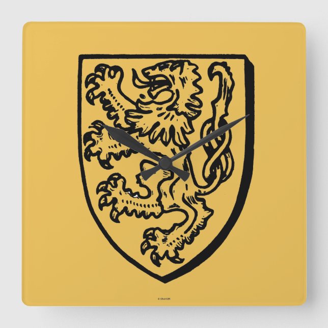 Heraldry: Lion Fyrkantig Klocka (Framsida)