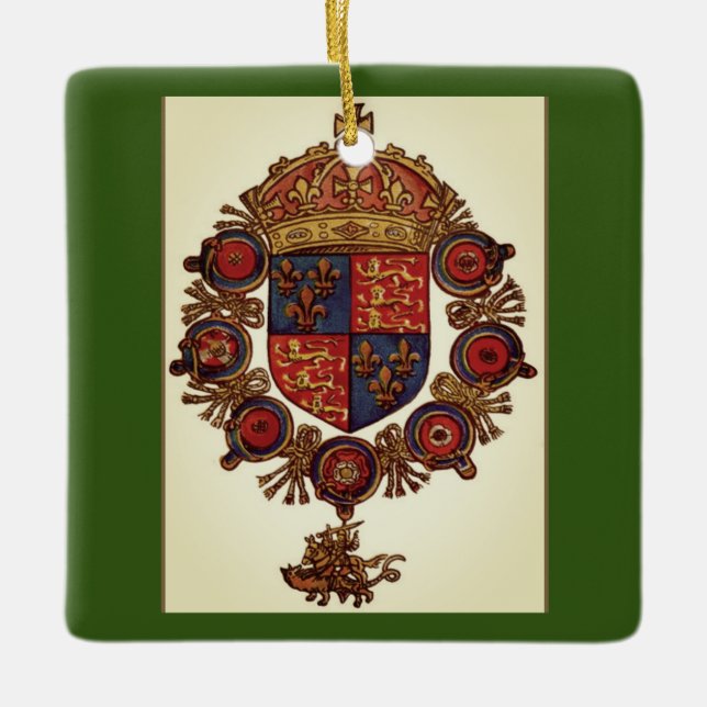 Heraldry med Krona Julgransprydnad Keramik (Framsida)