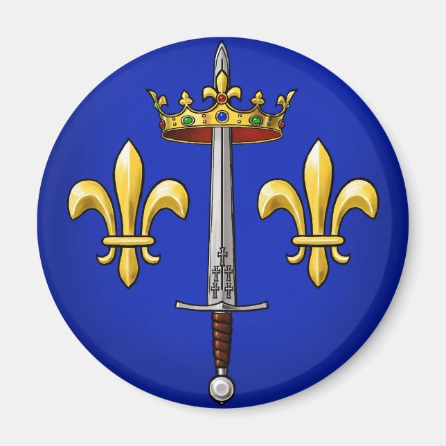 Heraldry of Joan of Arc Jeanne d'Arc Magnet (Framsidan)