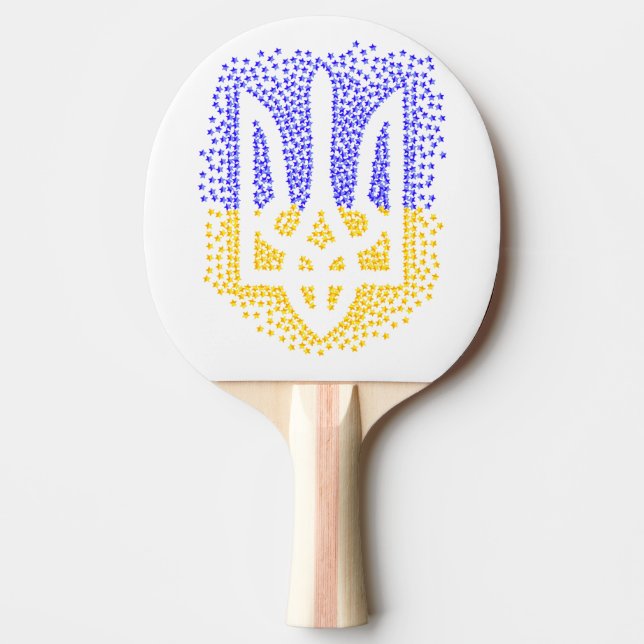 Heraldry trident tryzub-spridningsstjärnor pingisracket (Framsidan)