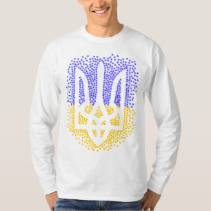 Heraldry trident tryzub-spridningsstjärnor t shirt