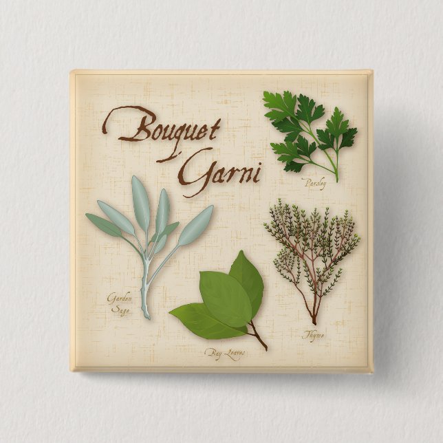 Herb Bouquet Button Knapp (Framsida)