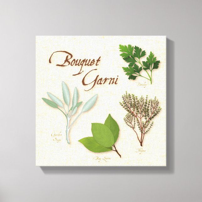 Herb Bouquet Canvas Art (Framsida)
