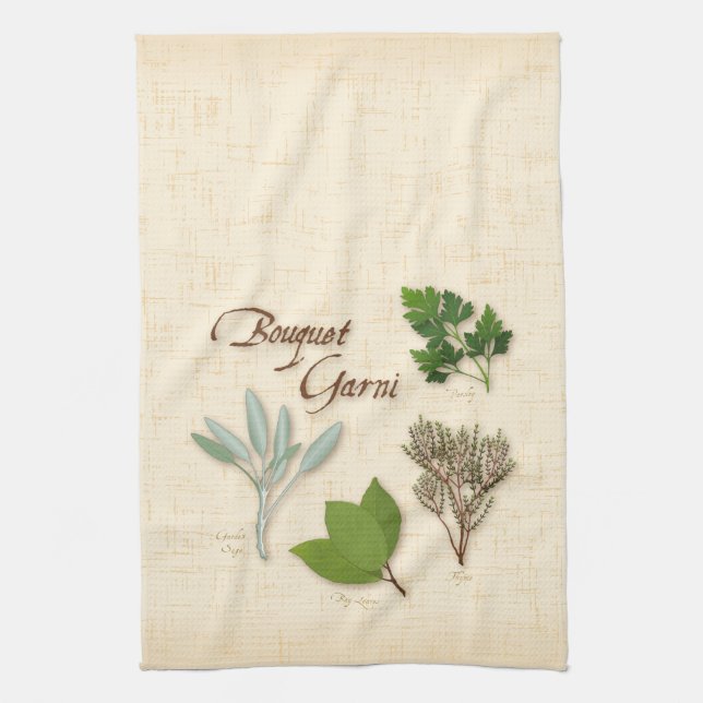 Herb Bouquet Kitchen Towel Kökshandduk (Vertikal)