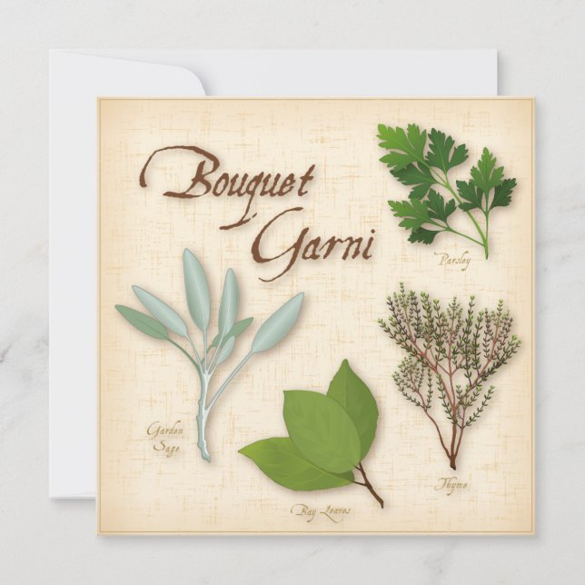 Herb Bouquet-kort (Framsida)