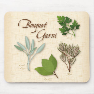 Herb Bouquet Mouse Pad Musmatta