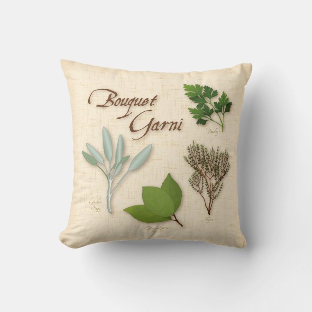 Herb Bouquet Pillow Kudde (Framsida)