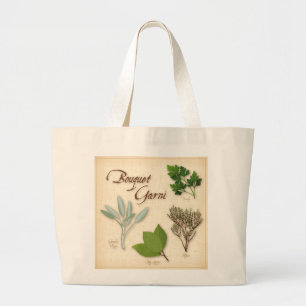 Herb Bouquet Tote Bag Jumbo Tygkasse