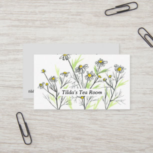 Herb Business Chamomile Tea Natural Blends Visitkort
