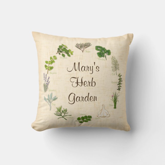 Herb Garden Dreams Pillow Kudde (Framsida)