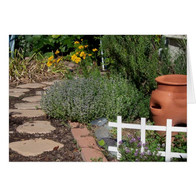 Herb Garden Hälsningskort (Framsidan Horizontal)