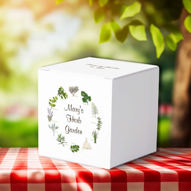 Herb Garden  Presentaskar (Herb Garden Favor Boxes
Share your herb garden! Fill the favor boxes with fragrant, flavorful herbs.)