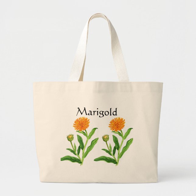 Herb Garden Series - Marigold Jumbo Tygkasse (Framsidan)