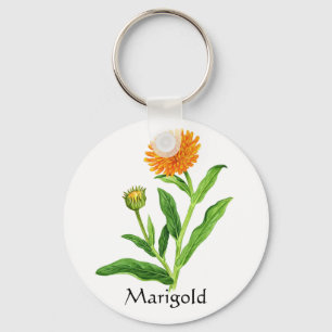 Herb Garden Series - Marigold Nyckelring