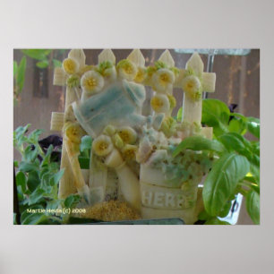 Herb Garden Sign Poster