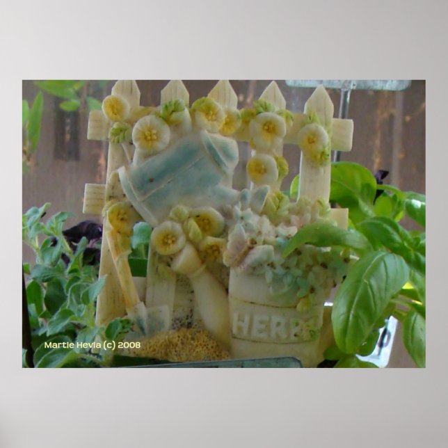 Herb Garden Sign Poster (Framsidan)