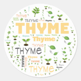 HERB ORD ETIKETT THYME ETIKETT