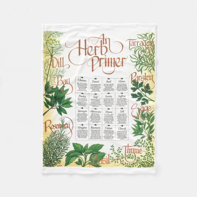 Herb Primer Fleecefilt (Framsidan)
