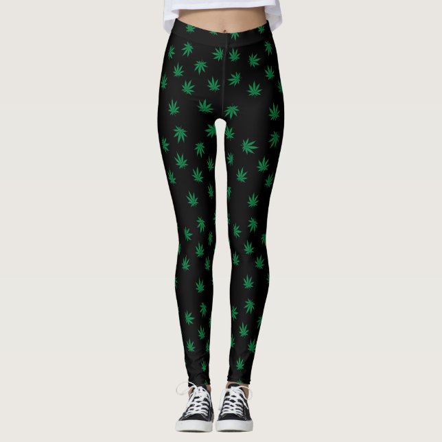 Herb - Rasta Reggae - Power Yoga Leggings (Framsida)