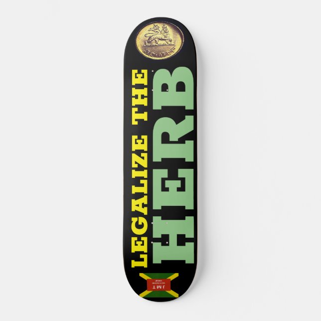  HERB-Skateboard Mini Skateboard Bräda 18,5 Cm (Framsida)