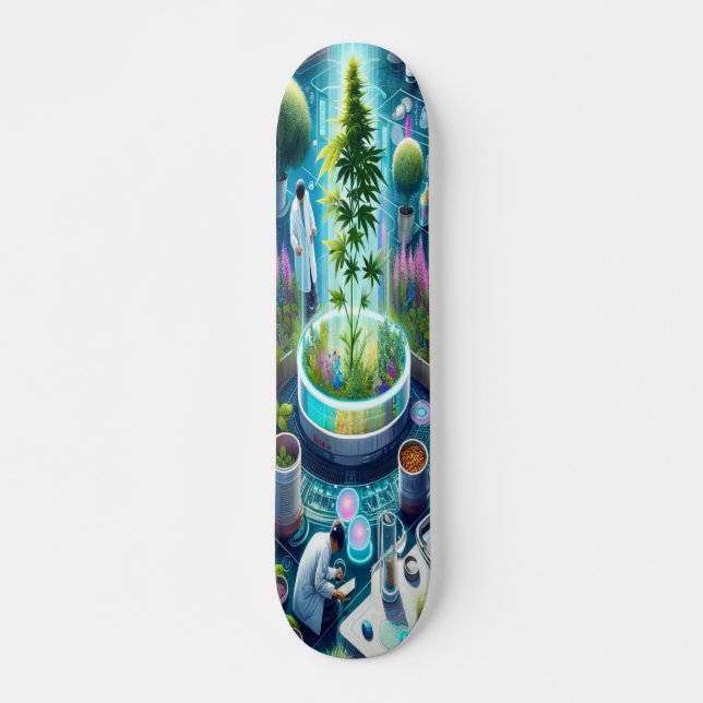 "Herbal Biotech Grove Deck" Mini Skateboard Bräda 18,5 Cm (Framsida)
