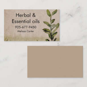 Herbal & Essentials rustik antique stil Visitkort
