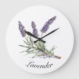 Herbal Life: Lavender, anpassadet Stor Klocka