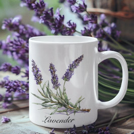 Herbal Life: Lavender, anpassadet Två-Tonad Mugg