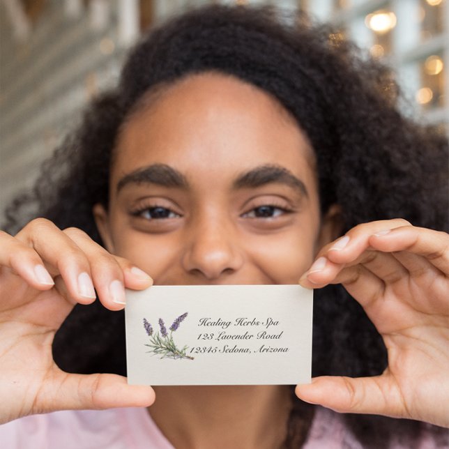 Herbal Life: Lavender, anpassadet Visitkort (Skapare uppladdad)