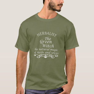 Herbalisk grönt trollar naturmedicin t shirt