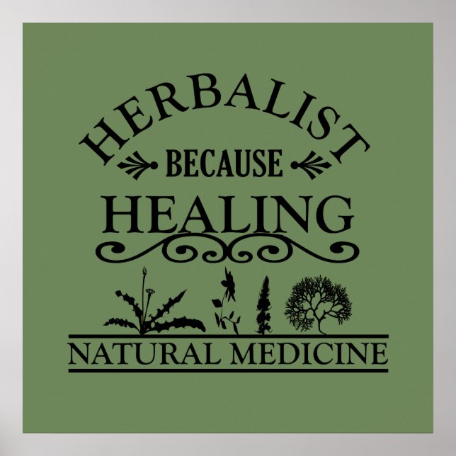 Herbalist för läkning poster (Framsidan)
