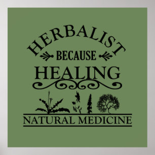 Herbalist för läkning poster