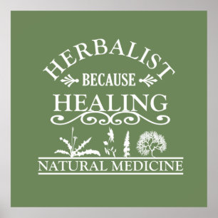 Herbalist för läkning poster