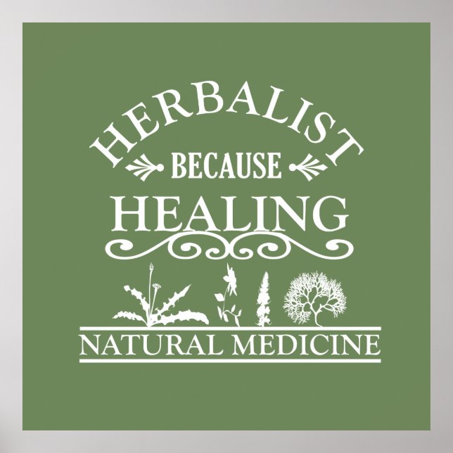 Herbalist för läkning poster (Framsidan)