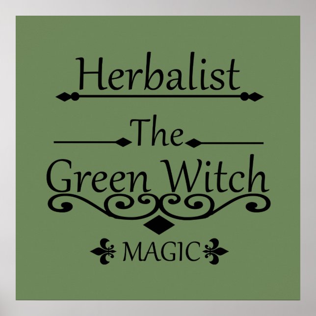 Herbalist, gröntens trollmagi poster (Framsidan)