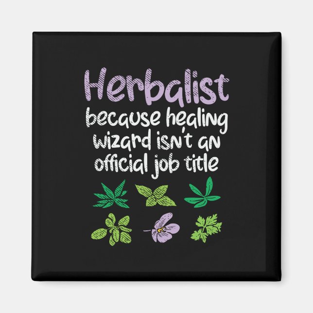 Herbalist Örter Funny Magnet (Framsidan)